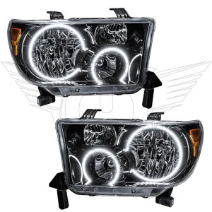 Toyota Tundra Headlight Assemblies - ORACLE Lighting - ColorSHIFT with BC1 Controller - Black Housing - `07-`13